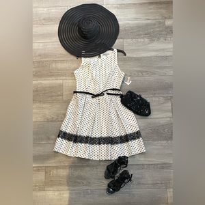 Beautiful White and Black Dress